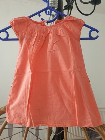 Robe abricot  miss cutie 12 mois