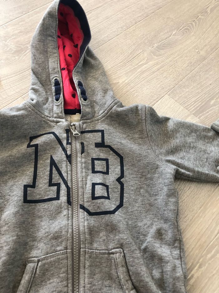 Veste grise zippé 3-4 ans - photo numéro 3