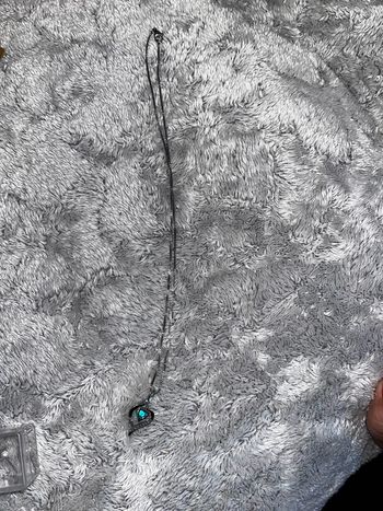 Collier cœur turquoise écrit love mum neuf