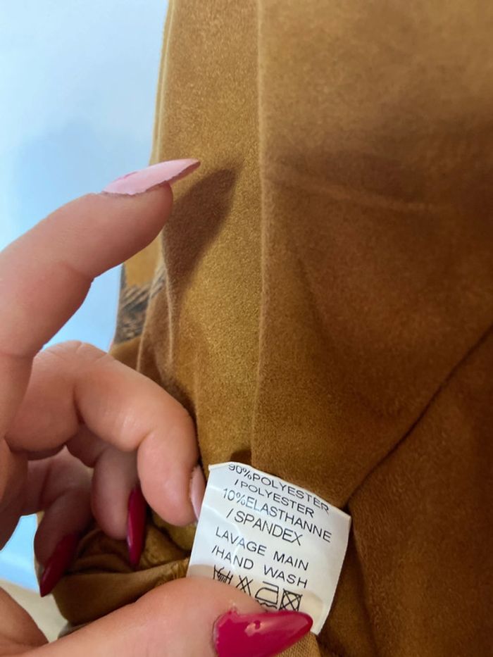 Robe en daim femme taille S/M de marque 101 idées - photo numéro 6