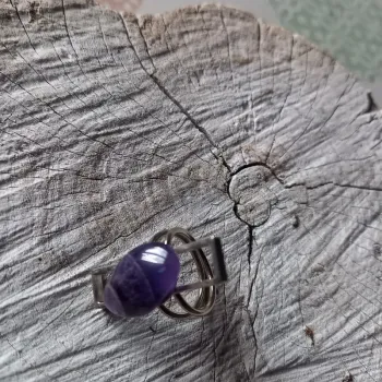 Bague vintage 16mm violine