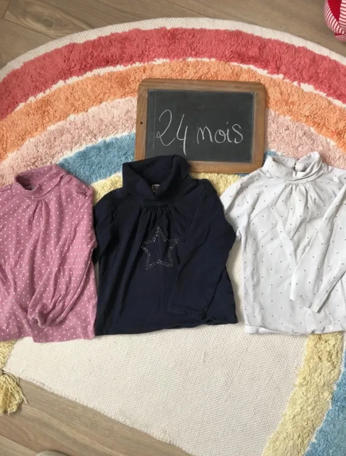 Lot sous pull 2 ans