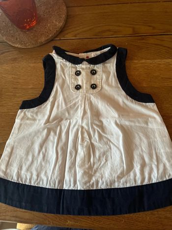Petite blouse sans manche jacadi 2 ans