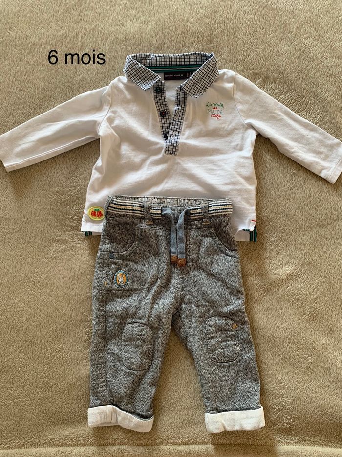 Ensemble chemise et pantalon 6 mois