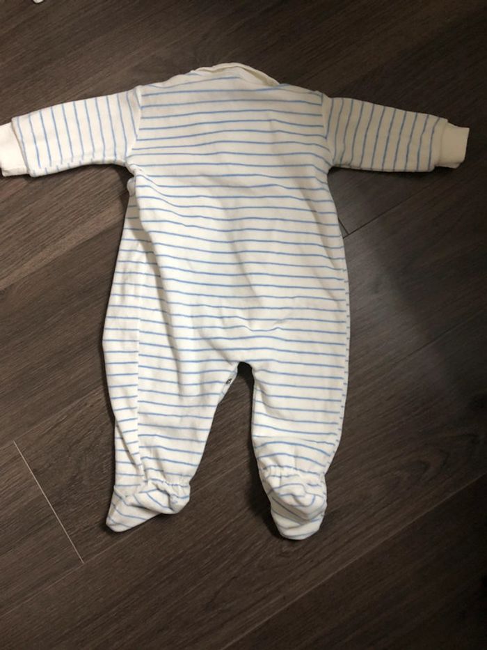 Pyjama en velours très doux 62 cm (environ 3 mois) Zeeman - photo numéro 2