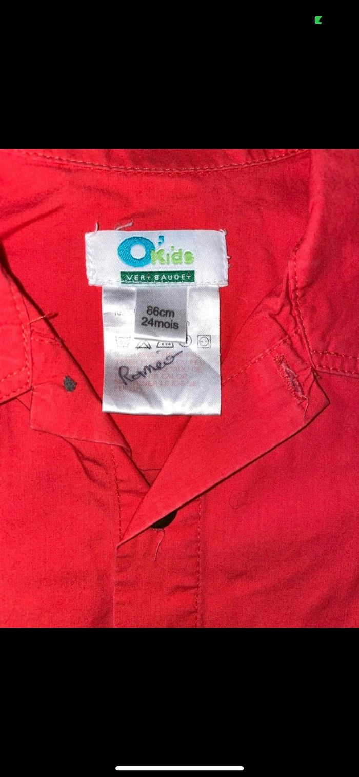 chemise - Taille 86 cm - TBE - o’kids - photo numéro 2