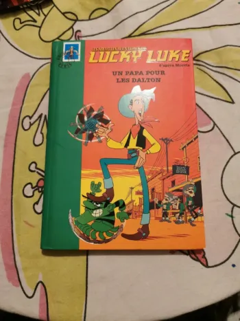 Livre de poche lucky Luke Un papa pour les daltons