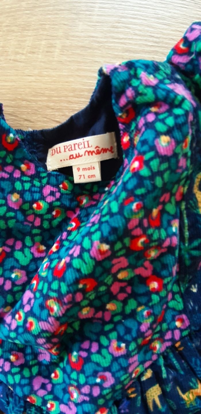 Robe velours 9 mois - photo numéro 2