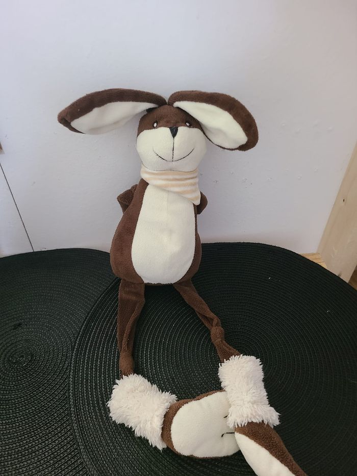 Doudou lapin aux longues pattes LES PETITES MARIE - photo numéro 5