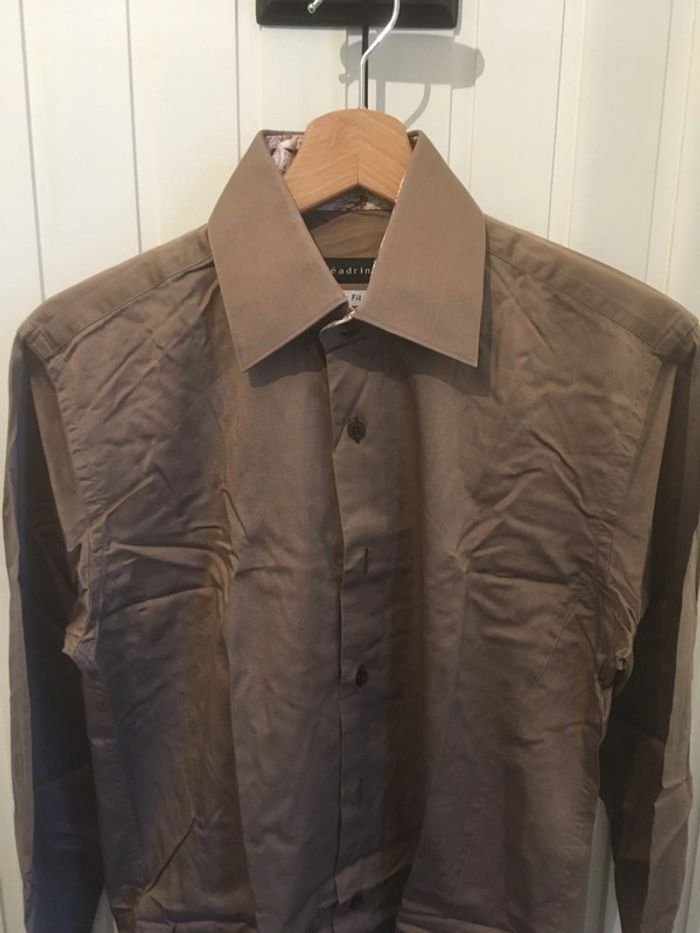 Chemise marron glacé - photo numéro 3