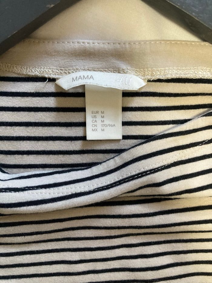 Haut rayé manches longues – H&M Mama - photo numéro 3