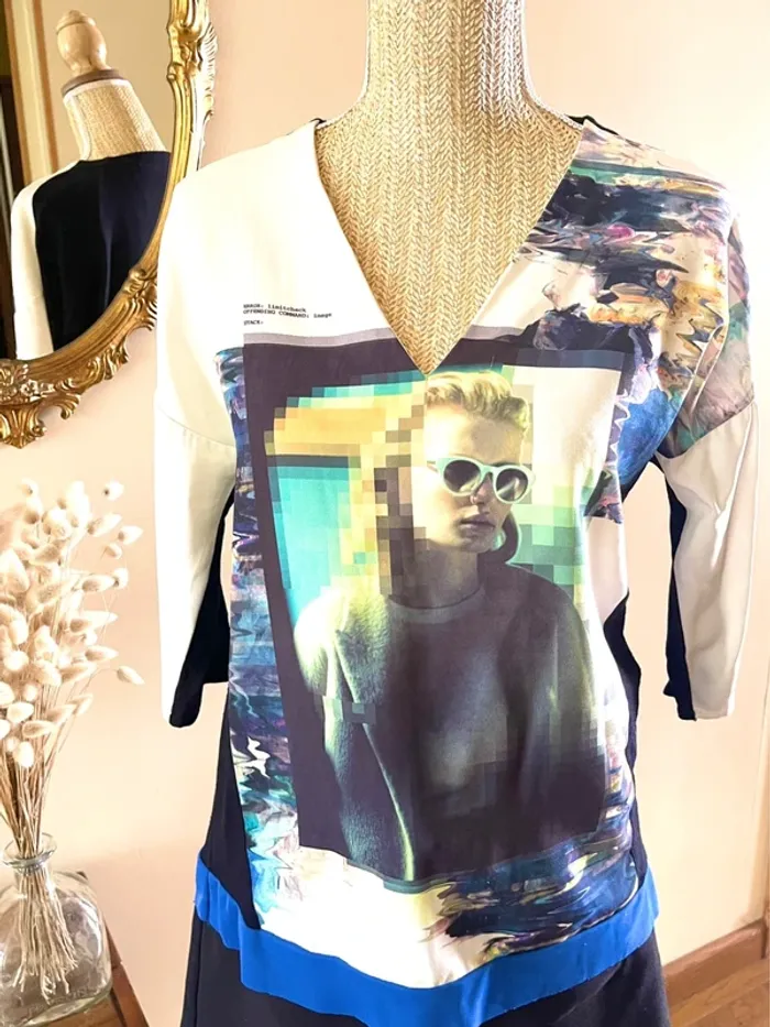 Sublime Haut graphique Zara - style arty et original - photo numéro 9