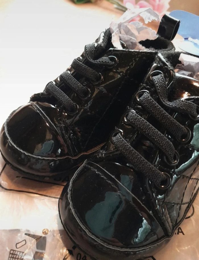 Chaussure fille montante noir pointure taille 20 - photo numéro 5