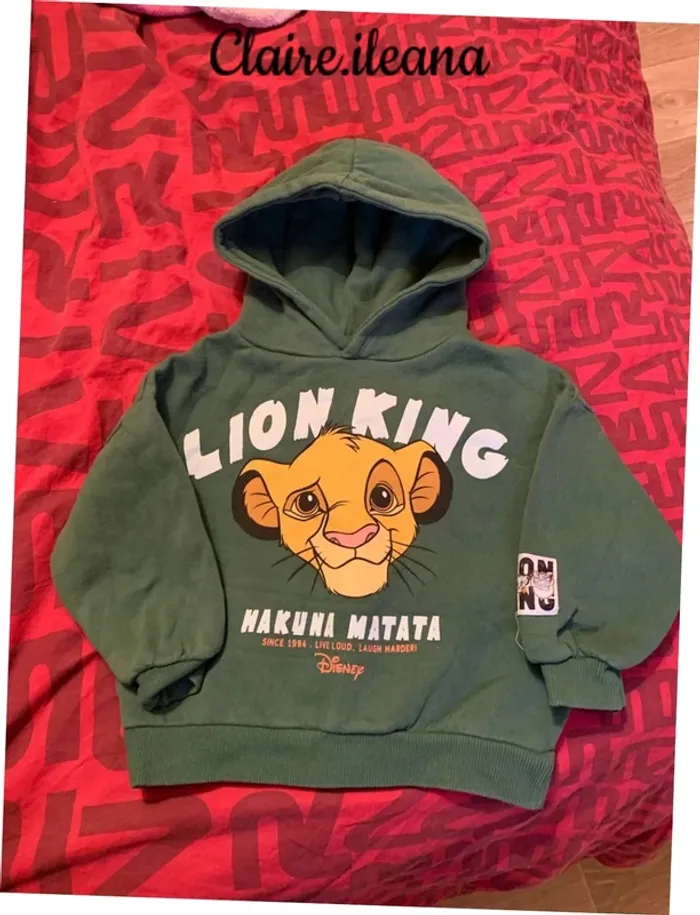 🛑pull disney 18/24 mois 🛑 roi lion - photo numéro 2