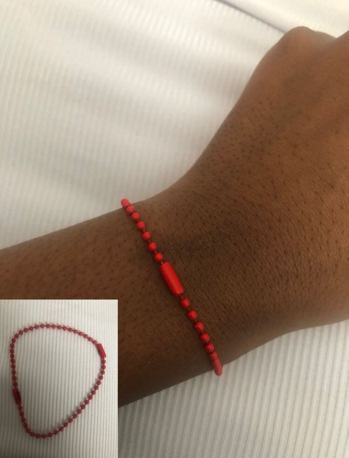 Bracelet rouge/ jaune/ orange - photo numéro 2