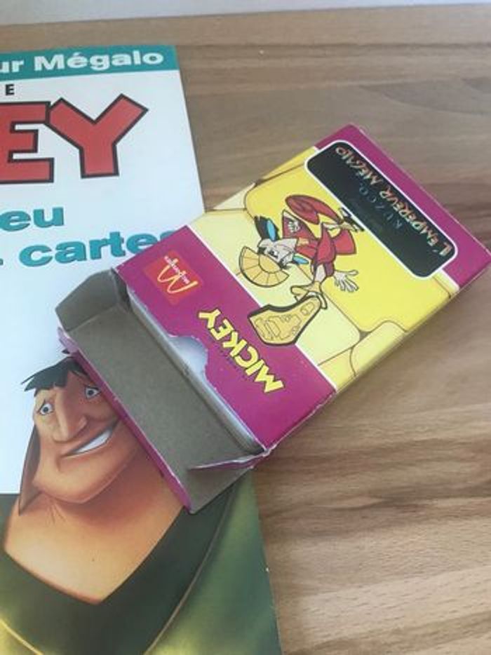jeu de cartes de construction de château jamais utilisées avec journal de mickey vintage 03/2001 - photo numéro 5
