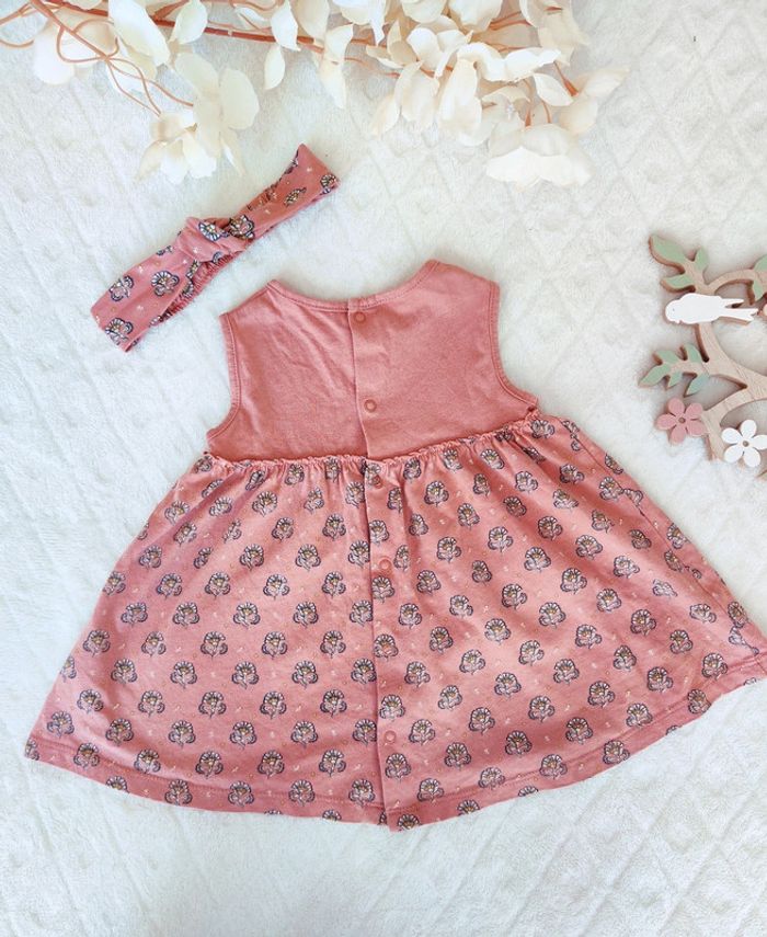 Jolie petite robe fleurie en coton 6 mois Vertbaudet - photo numéro 4