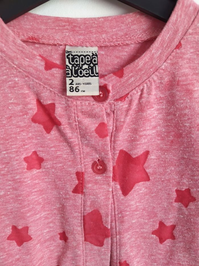 Gilet fin TAO rose étoiles✨ 2 ans - photo numéro 2