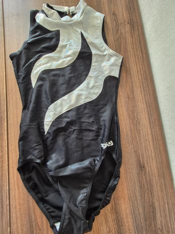 Justaucorps Agiva noir et blanc argenté taille 36