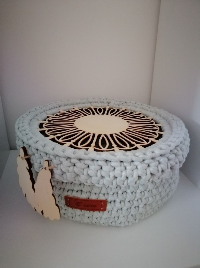 Grand panier crocheté - photo numéro 2