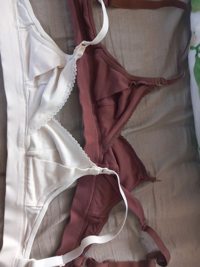 Soutien gorge d'allaitement 100% coton - photo numéro 2