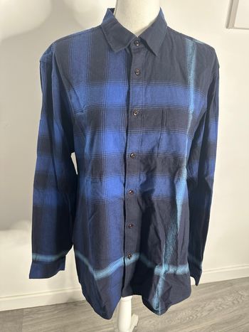 Chemise à carreaux bleu marine Burberry TXXL
