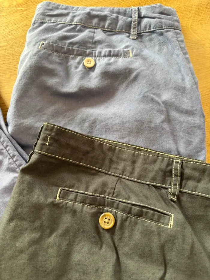 Lot 2 pantalons lin taille 46 Gemo - photo numéro 2