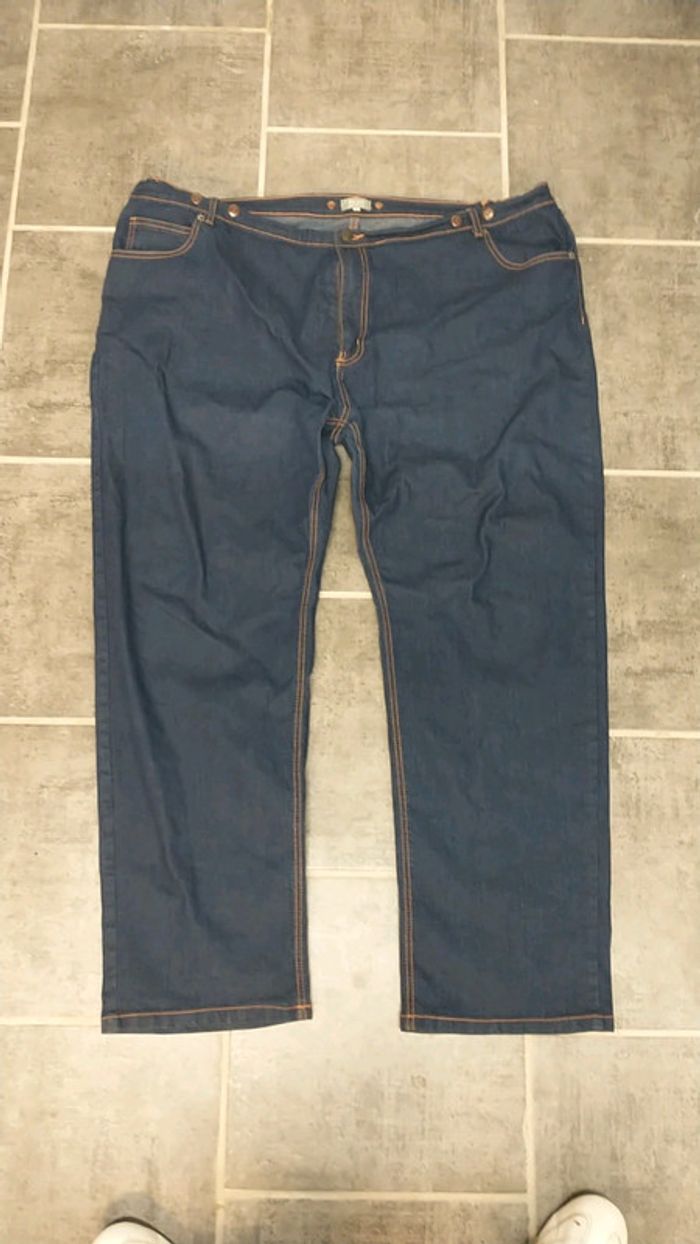 Grand pantalon bleu taille 124 de marque bleu-bonheur - photo numéro 2