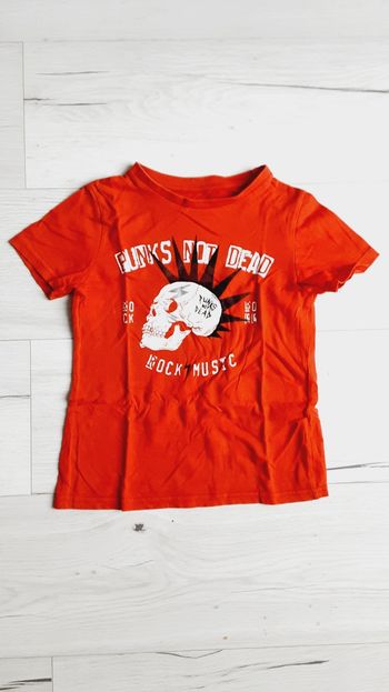 Vêtement garçon tee-shirt manches courtes rouge Kiabi 6 ans