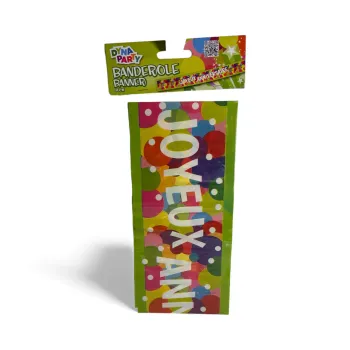 Banderole “Joyeux Anniversaire” Dynaparty 90 cm Neuf