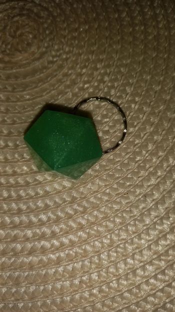 Porte clé diamant epoxy