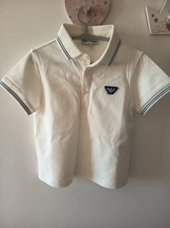 Polo Armani blanc 