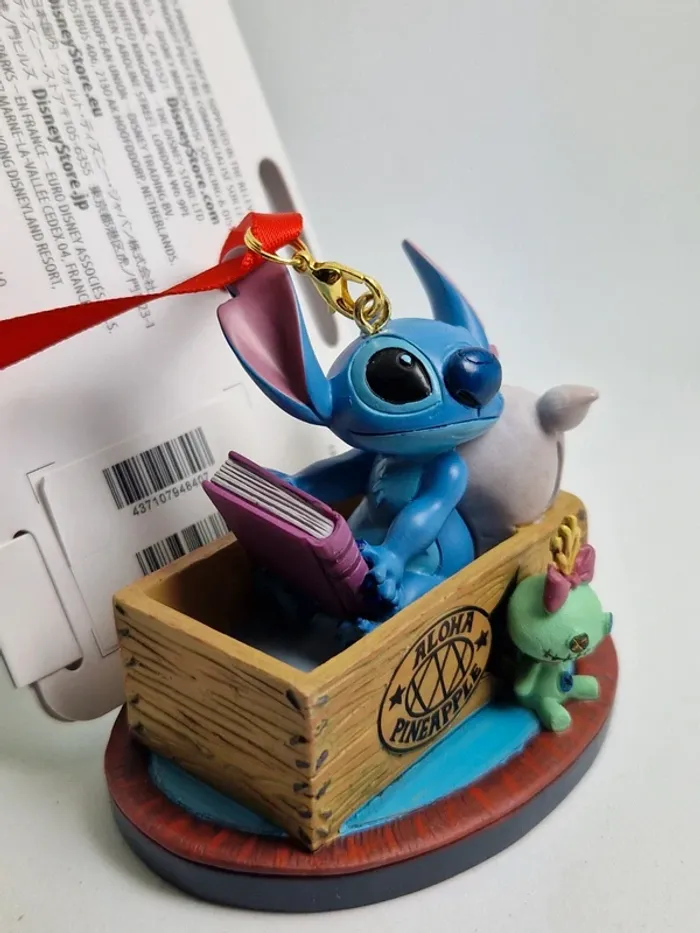 D259 Stitch Sketchbook Ornament, Lilo & Stitch Figurine
