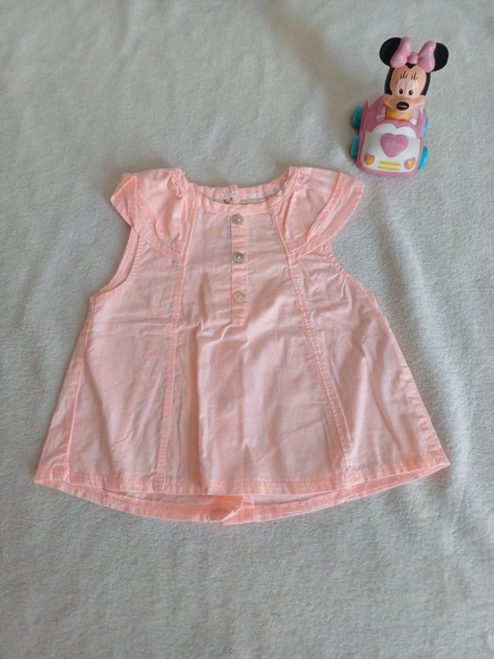 Tunique rose 6 mois gemo