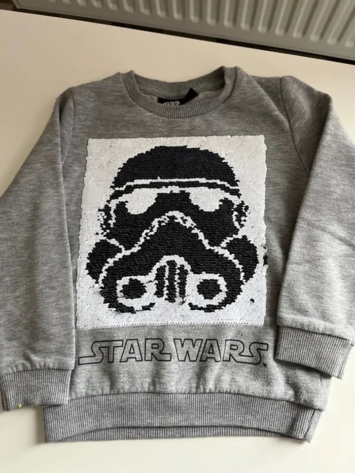 Lot star wars 3 ans tee shirt manche longue pull hiver - photo numéro 3