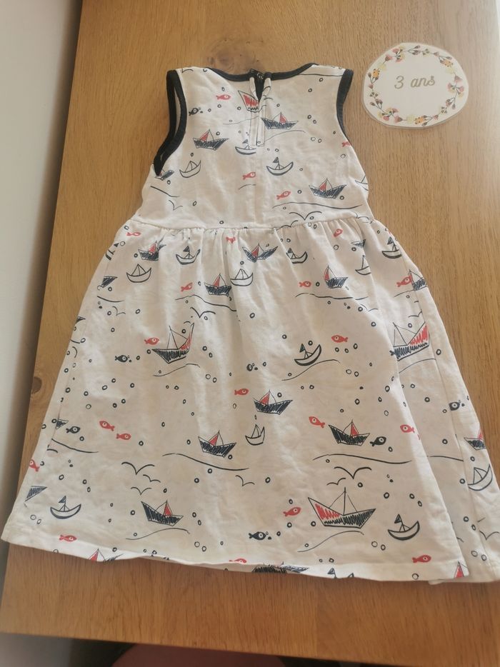 Robe d'été thème marin 3ans cap au large tbe - photo numéro 4
