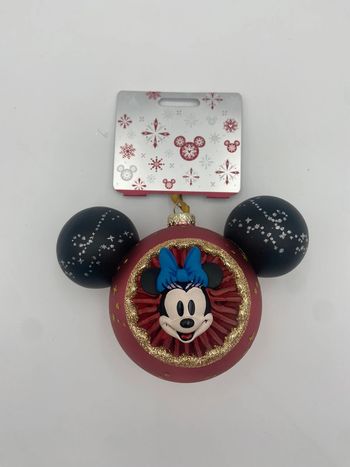Ornement / boule Disney Store Objet décoratif de Noel Minnie Mouse à Suspendre