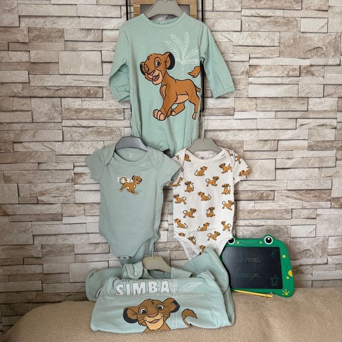Lot complet simba - Pyjama fins, bodies et gigoteuse - T9mois - photo numéro 1
