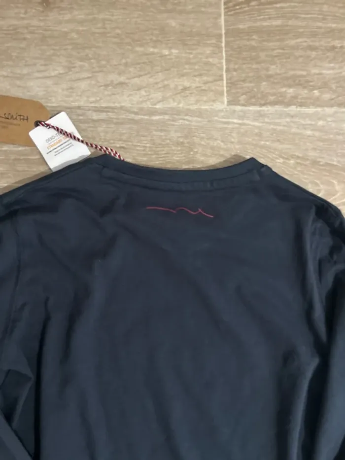 T-shirt à manches longues bleu marine navy Teddy Smith 10ans - photo numéro 4