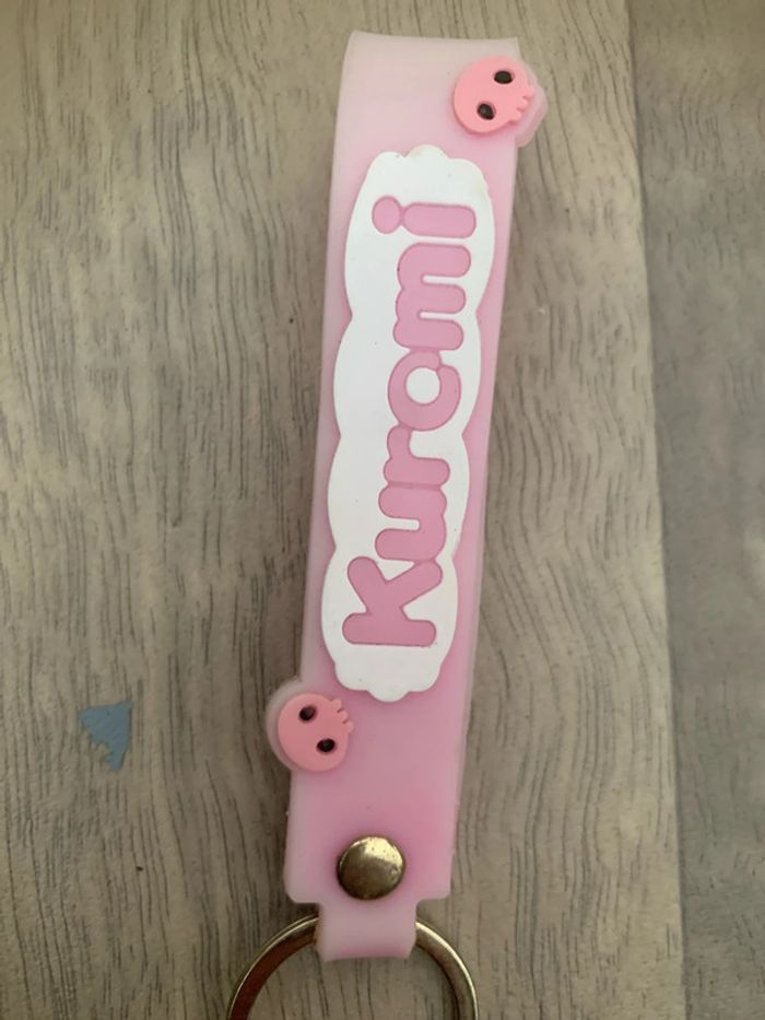 Porte clé Kuromi violet et rose - photo numéro 3