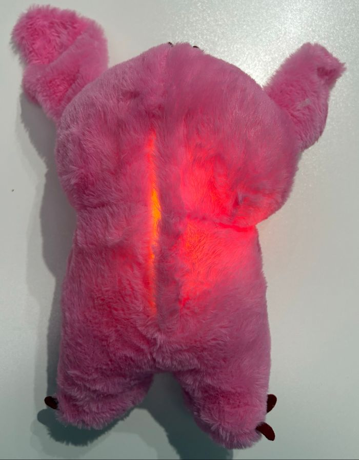 Peluche doudou Angel 30 cm qui aide à dormir, calme les enfants, lumineuse respire et fait de la musique bouge les oreilles 4 modes fonctionnement NEUF - photo numéro 2