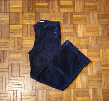 Pantalon large en velours côtelé