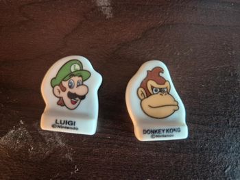 Lot de 2 fèves Luigi et Donkey kong