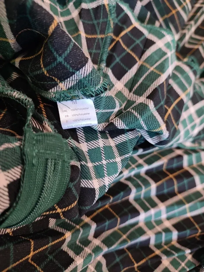 Robe longue à carreaux verte 🌿 style cottagecore - photo numéro 8