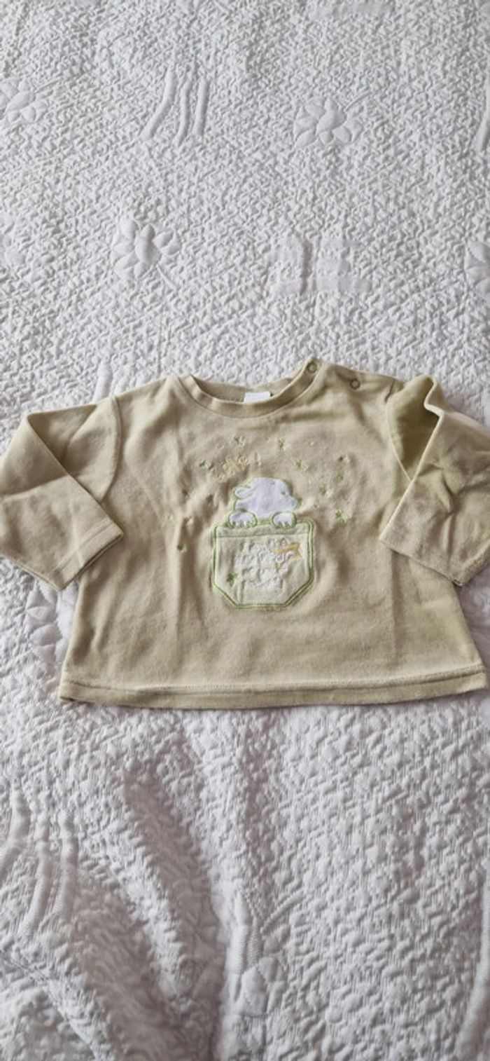 Pull velours mixte 18 mois