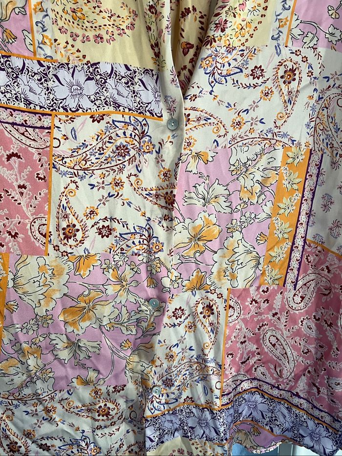 Chemise fluide imprimée patchwork - photo numéro 3