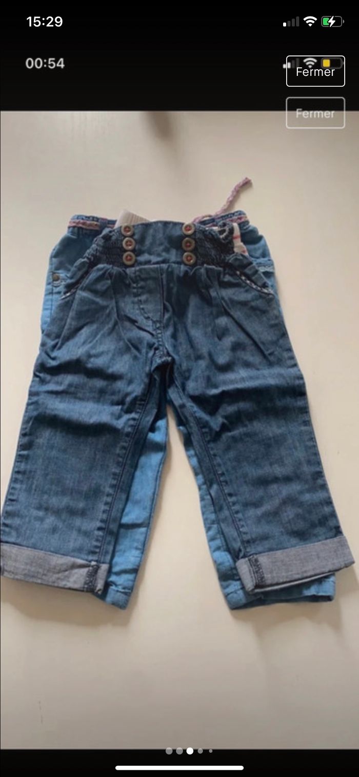 Lot pantalon/legging fille - photo numéro 3