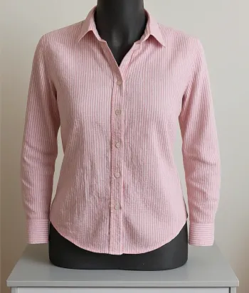 🌸 Chemise rayée rose et blanche Femmes - Taille 38 🌸