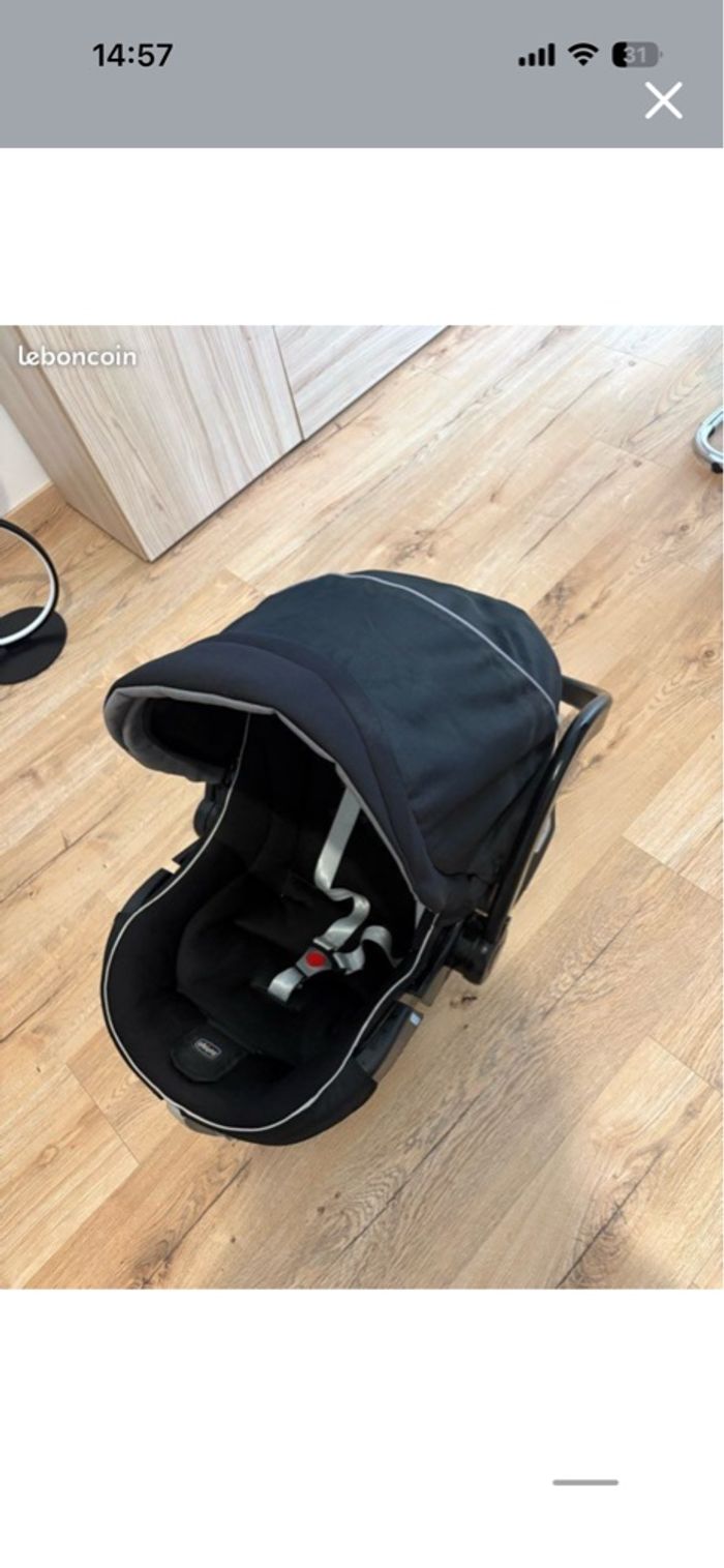 Poussette chicco noir 3 en 1 - photo numéro 10