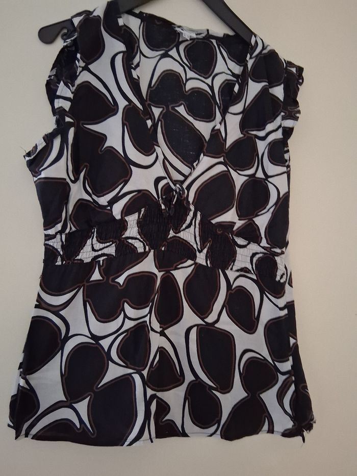 Débardeur noir et blanc " t-40"